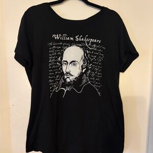 Classic Black Shakespeare Graphic Tee